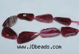 CNG1232 15.5 inches 25*40mm - 32*55mm freeform agate beads