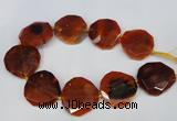 CNG1341 15.5 inches 42*45mm faceted freeform agate beads