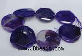 CNG1345 15.5 inches 52*55mm faceted freeform agate beads