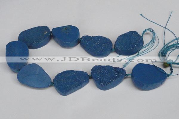 CNG1421 15.5 inches 25*35mm - 30*40mm freeform agate beads