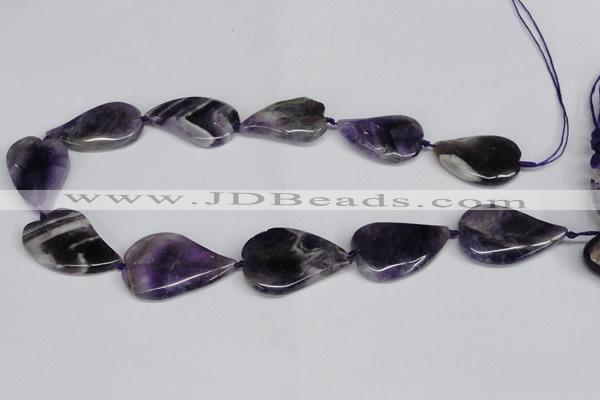 CNG1425 15.5 inches 22*30mm - 25*35mm freeform amethyst beads