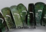 CNG1461 15.5 inches 11*30mm - 13*30mm nuggets agate gemstone beads