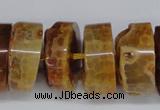 CNG1472 15.5 inches 10*25mm - 14*25mm nuggets agate gemstone beads