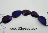 CNG1531 8 inches 25*35mm - 35*45mm freeform agate beads