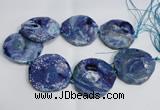 CNG1553 15.5 inches 50*52mm faceted freeform agate beads