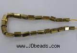 CNG1580 15.5 inches 10*15mm - 18*20mm nuggets plated quartz beads