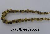 CNG1582 15.5 inches 8*12mm - 12*20mm nuggets plated quartz beads