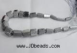 CNG1593 15.5 inches 10*15mm - 18*20mm nuggets plated quartz beads