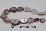 CNG1601 15.5 inches 18*25mm - 25*30mm freeform druzy agate beads