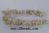 CNG1644 15.5 inches 18*25mm - 22*30mm nuggets plated druzy agate beads