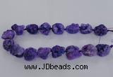 CNG1665 15.5 inches 18*25mm - 22*30mm nuggets plated druzy agate beads