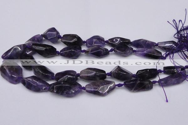 CNG1705 15.5 inches 15*20mm - 18*35mm nuggets amethyst beads