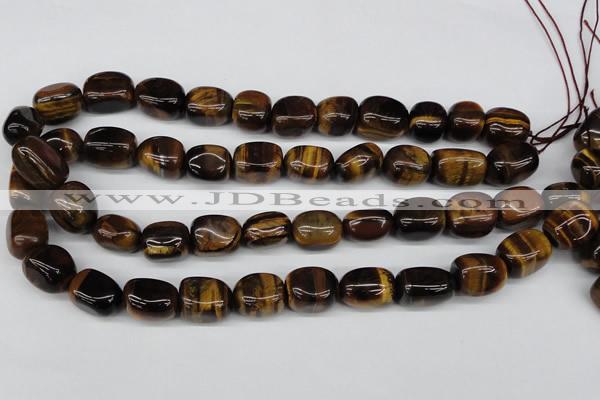 CNG18 15.5 inches 12*17mm nuggets yellow tiger eye gemstone beads