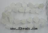 CNG1820 15.5 inches 20*25mm - 25*30mm nuggets white crystal beads