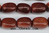 CNG19 15.5 inches 12*17mm nuggets goldstone gemstone beads