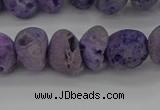 CNG2012 15.5 inches 8*10mm - 10*14mm nuggets plated druzy agate beads