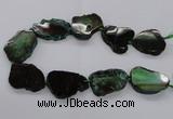 CNG2142 15.5 inches 30*35mm - 35*40mm freeform agate gemstone beads