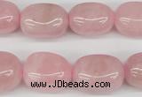 CNG22 15.5 inches 12*17mm nuggets rose quartz gemstone beads