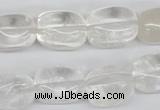 CNG23 15.5 inches 12*17mm nuggets white crystal gemstone beads