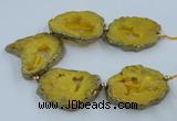 CNG2338 7.5 inches 40*50mm - 55*60mm freeform druzy agate beads