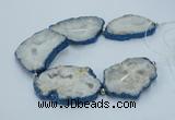 CNG2355 7.5 inches 40*50mm - 55*60mm freeform druzy agate beads