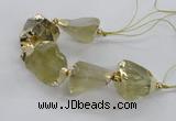 CNG2387 7.5 inches 15*25mm - 20*30mm nuggets lemon quartz beads