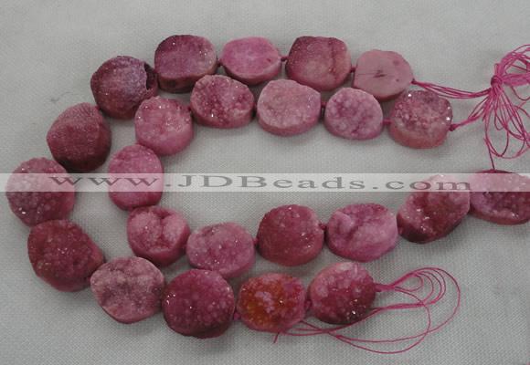 CNG2413 15.5 inches 22*28mm - 28*35mm freeform agate beads