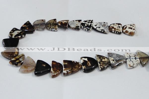 CNG2527 15.5 inches 15*20mm - 20*25mm triangle agate beads