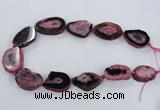 CNG2532 15.5 inches 20*28mm - 30*40mm freeform druzy agate beads