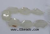 CNG2535 15.5 inches 40*45mm - 45*55mm freeform druzy agate beads