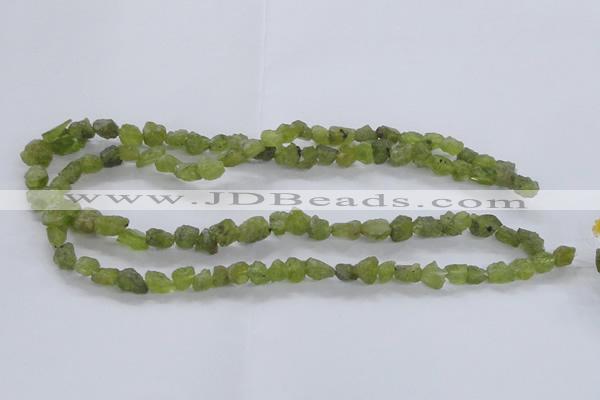 CNG2537 4*6mm – 6*10mm nuggets peridot beads wholesale