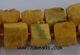 CNG2618 15.5 inches 10*12mm - 14*16mm nuggets druzy agate beads