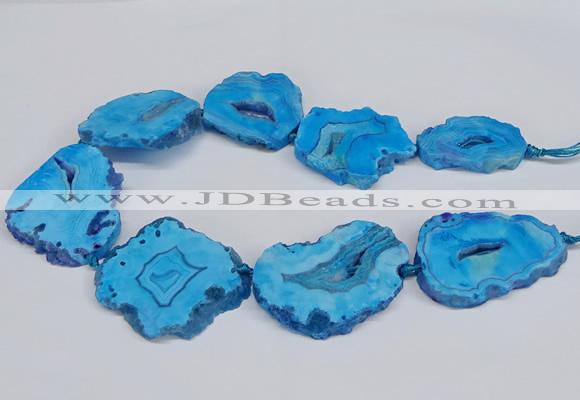 CNG2678 15.5 inches 30*40mm - 40*50mm freeform druzy agate beads