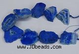 CNG2679 15.5 inches 30*40mm - 40*50mm freeform druzy agate beads