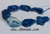 CNG2680 15.5 inches 30*40mm - 40*50mm freeform druzy agate beads