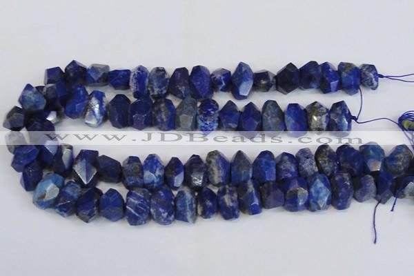 CNG2702 15.5 inches 10*14mm - 13*18mm faceted nuggets lapis lazuli beads