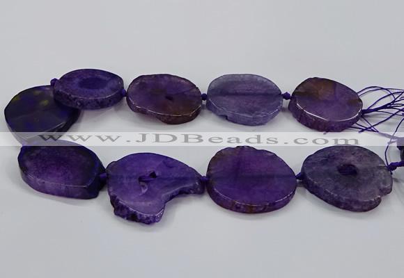 CNG2776 15.5 inches 30*35mm - 35*40mm freeform agate beads