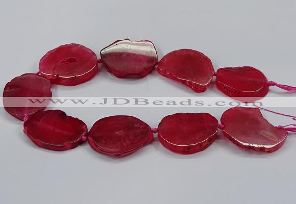 CNG2777 15.5 inches 30*35mm - 35*40mm freeform agate beads