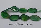 CNG2788 15.5 inches 35*40mm - 45*50mm freeform agate beads