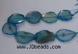 CNG2792 15.5 inches 30*40mm - 40*55mm freeform agate beads