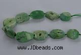 CNG2811 15.5 inches 25*35mm - 30*45mm freeform druzy agate beads