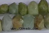 CNG2829 15.5 inches 10*14mm - 13*18mm faceted nuggets aquamarine beads