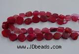 CNG2909 15.5 inches 12*16mm - 15*25mm freeform agate beads