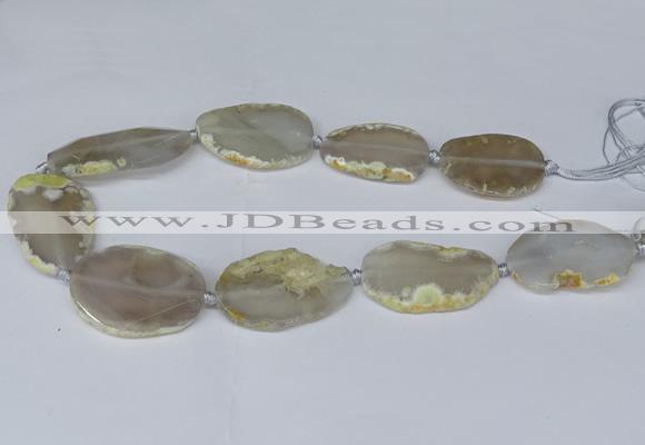 CNG2948 15.5 inches 22*30mm - 30*45mm freeform agate beads