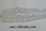 CNG3015 15.5 inches 15*20mm - 22*30mm nuggets white crystal beads