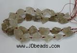 CNG3018 15.5 inches 15*20mm - 22*30mm nuggets smoky quartz beads