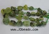 CNG3020 15*20mm - 22*30mm nuggets green rutilated quartz beads