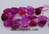 CNG3048 25*30mm - 30*40mm nuggets agate gemstone beads