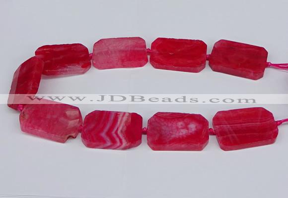 CNG3082 15.5 inches 30*40mm - 35*45mm freeform agate beads