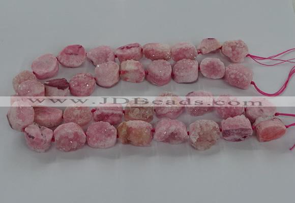 CNG3146 15.5 inches 12*16mm - 20*25mm freeform druzy agate beads